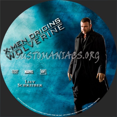 XMen Origins: Wolverine dvd label