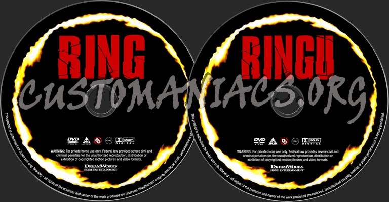 Ring (ringu) dvd label