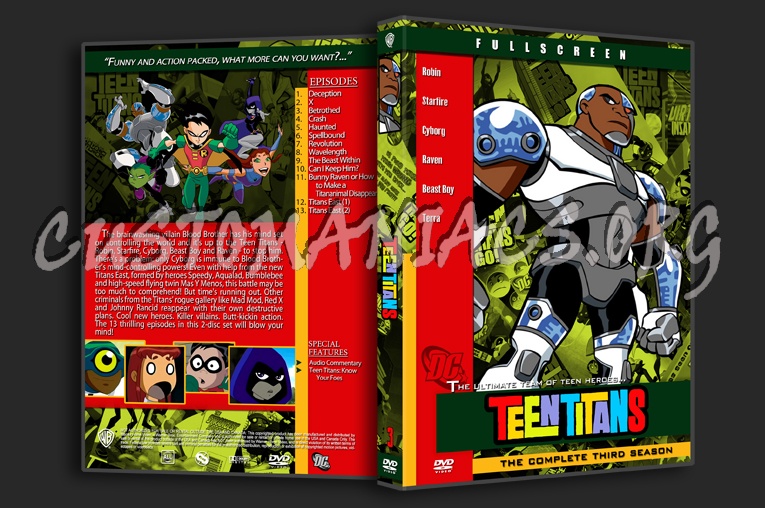 Teen Titans dvd cover