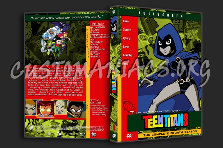 Teen Titans dvd cover