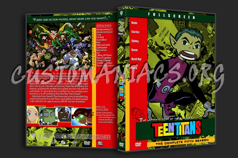 Teen Titans dvd cover