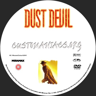 Dust Devil dvd label