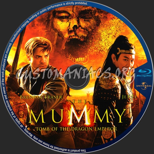 The Mummy Tomb Of The Dragon Emperor dvd label