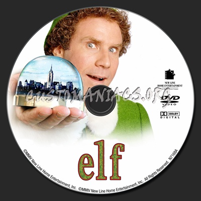 elf dvd label