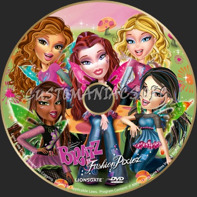 Bratz Fashion Pixiez dvd label