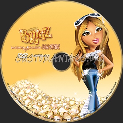 Bratz Passion 4 Fashion dvd label