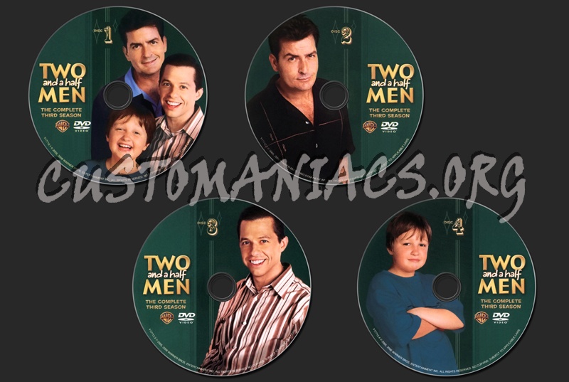 Two and a Half Men Season 3 dvd label