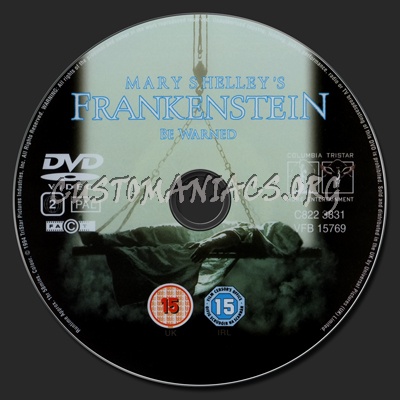 Mary Shelly's Frankenstein dvd label