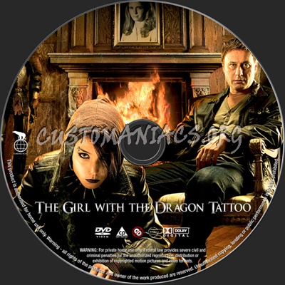 The Girl with the Dragon Tattoo dvd label