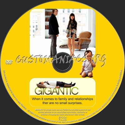 Gigantic dvd label