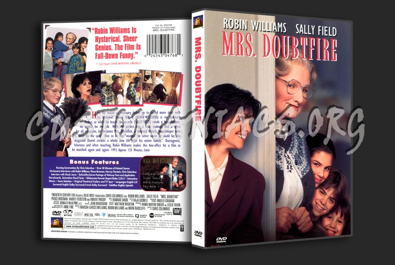 Mrs. Doubtfire dvd cover