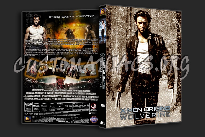 X-Men Origins Wolverine dvd cover