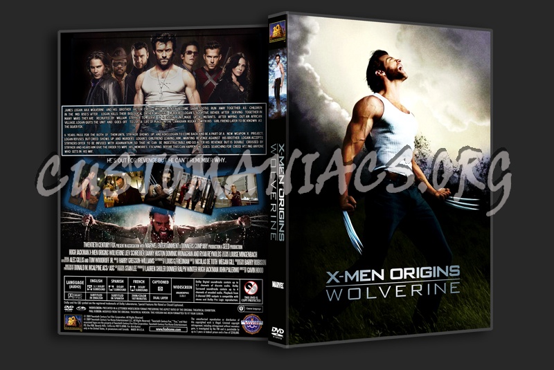 X-Men Origins Wolverine dvd cover
