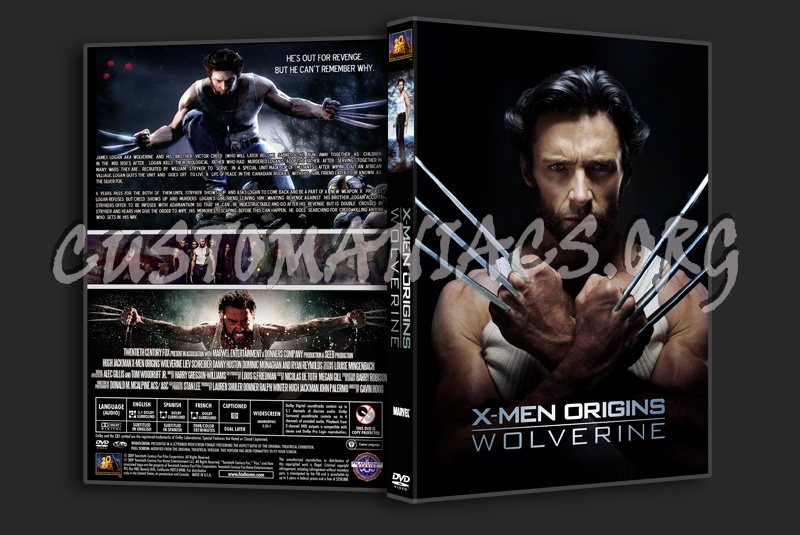 X-Men Origins Wolverine dvd cover