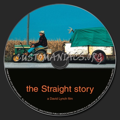 The Straight Story dvd label