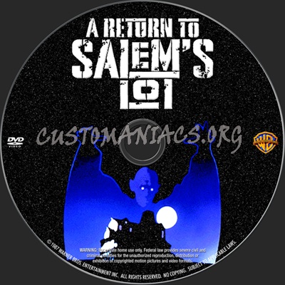 A Return to Salem's Lot dvd label