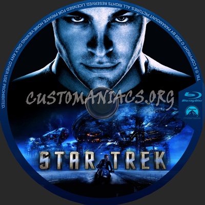 Star Trek (2009) blu-ray label