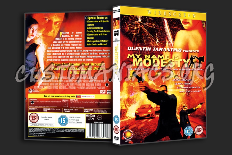 My Name Is Modesty dvd cover