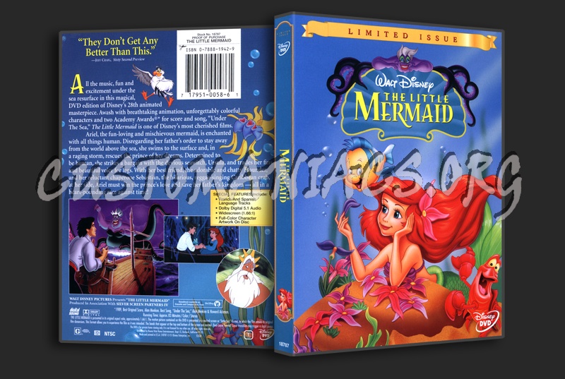 The Little Mermaid dvd cover