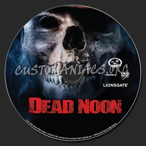 Dead Noon dvd label