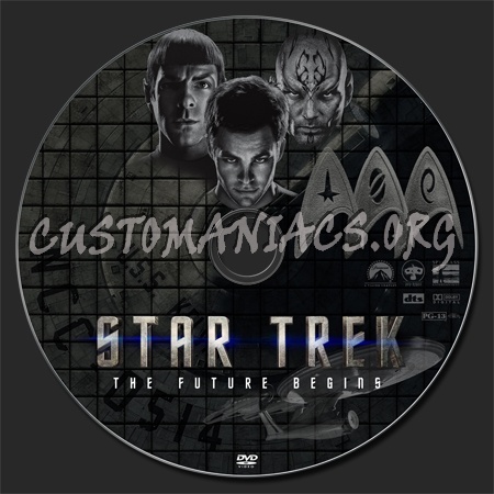 Star Trek - The Future Begins dvd label