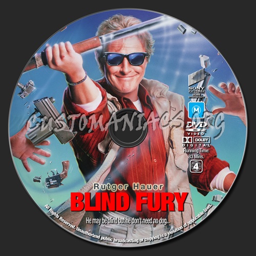 Blind Fury dvd label