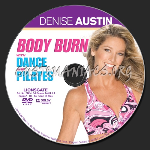 Denise Austin: Body Burn with Dance and Pilates dvd label