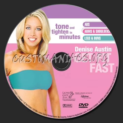 Denise Austin: Get Fit Fast dvd label