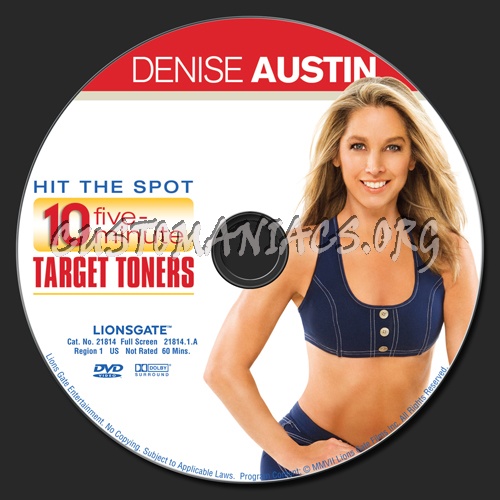 Denise Austin: Hit the Spot dvd label