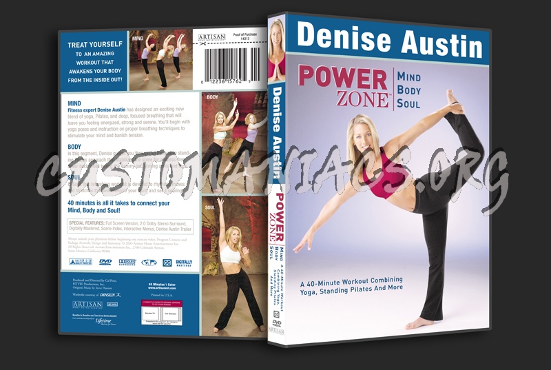 Denise Austin: Power Zone Mind Body Soul dvd cover