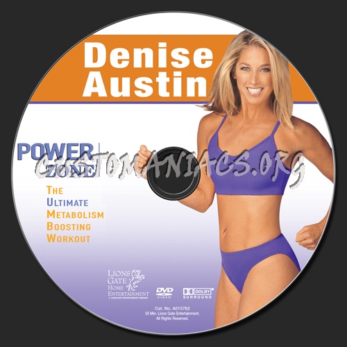 Denise Austin: Power Zone the Ultimate Metabolism Boosting Workout dvd label