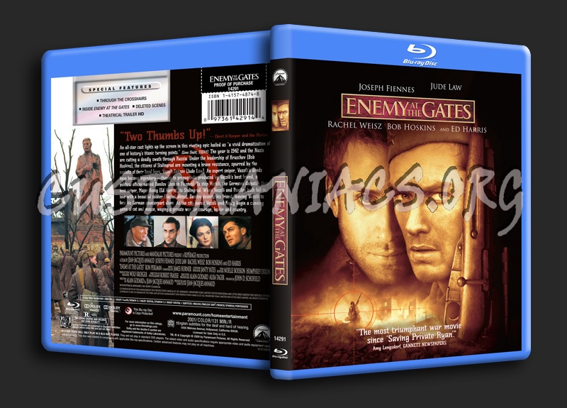 Enemy At The Gates blu-ray cover