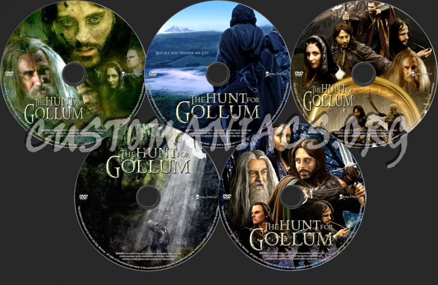 The Hunt for Gollum dvd label
