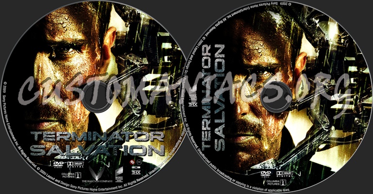 Terminator Salvation dvd label