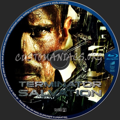 Terminator Salvation blu-ray label