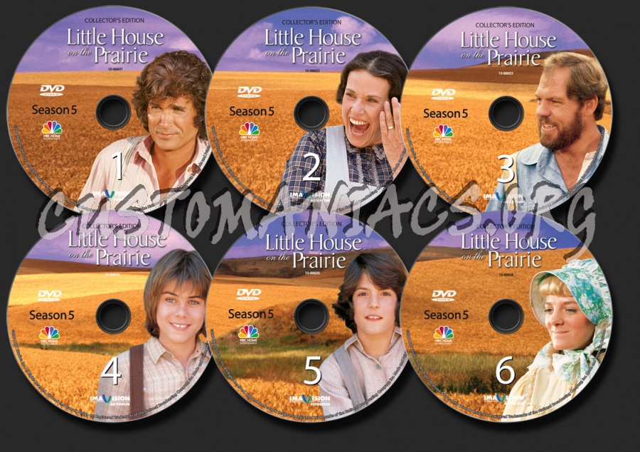 Little House on the Prairie Season 5 dvd label