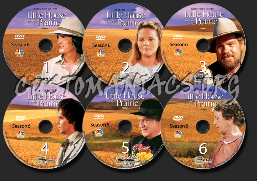 Little House on the Prairie Season 6 dvd label
