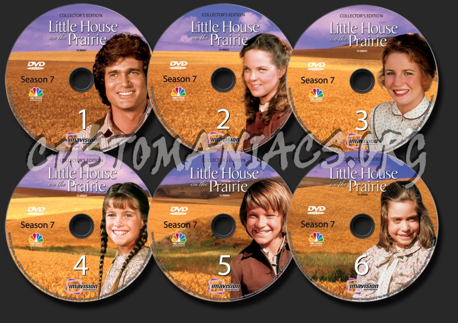 Little House on the Prairie Season 7 dvd label