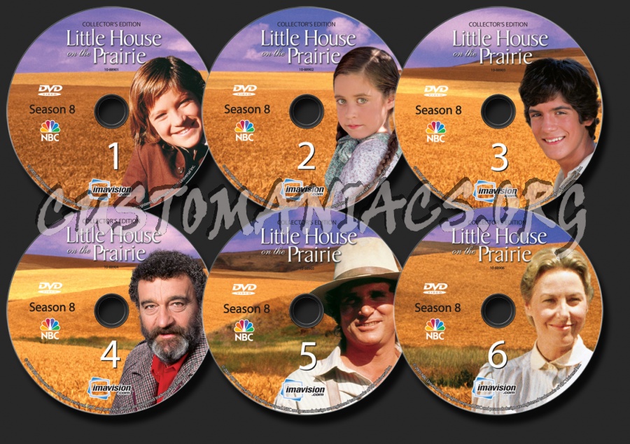 Little House on the Prairie Season 8 dvd label