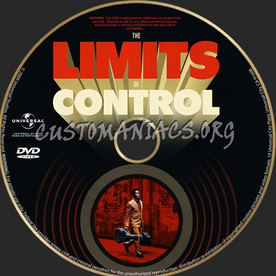 The Limits Of Control dvd label