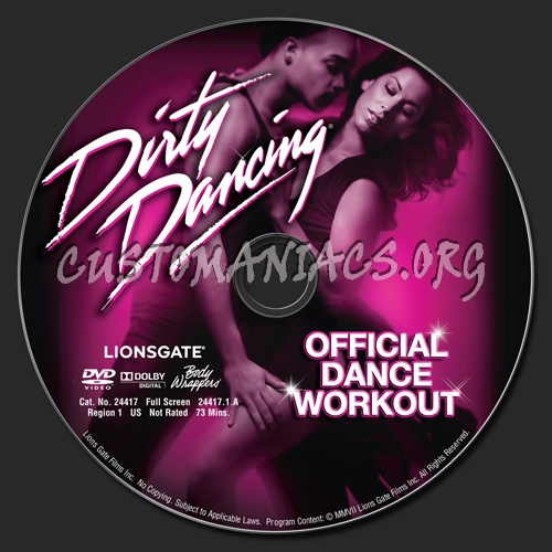 Dirty Dancing Official Dance Workout dvd label