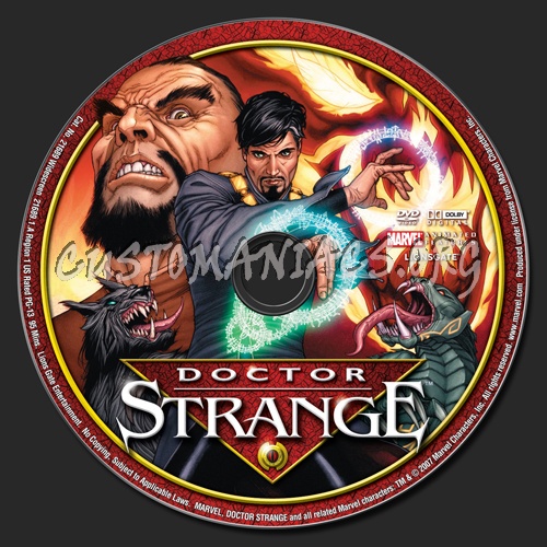 Doctor Strange dvd label