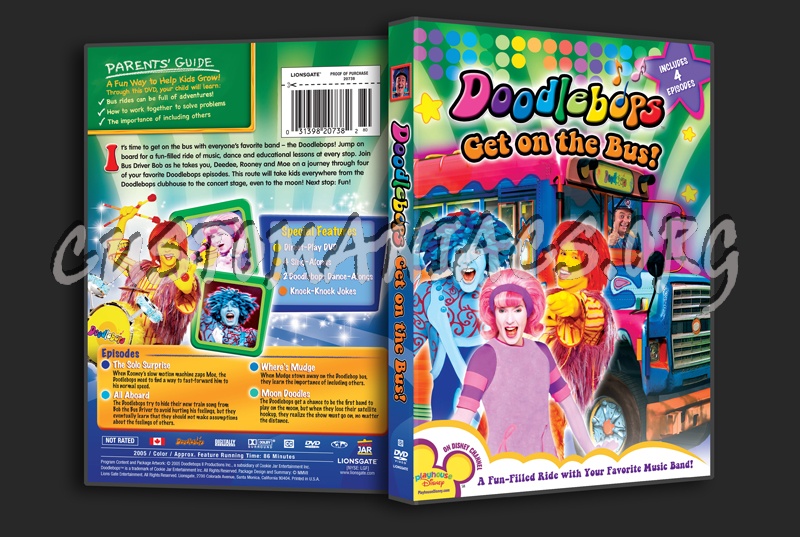 Doodlebops Get on the Bus! dvd cover