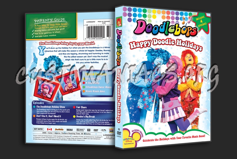 Doodlebops Happy Doodle Holidays dvd cover