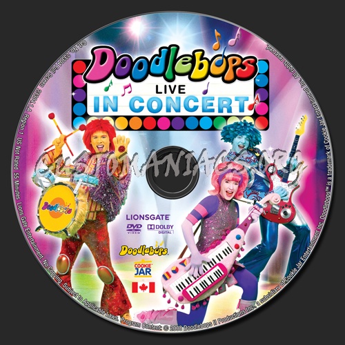 Doodlebops Live in Concert dvd label
