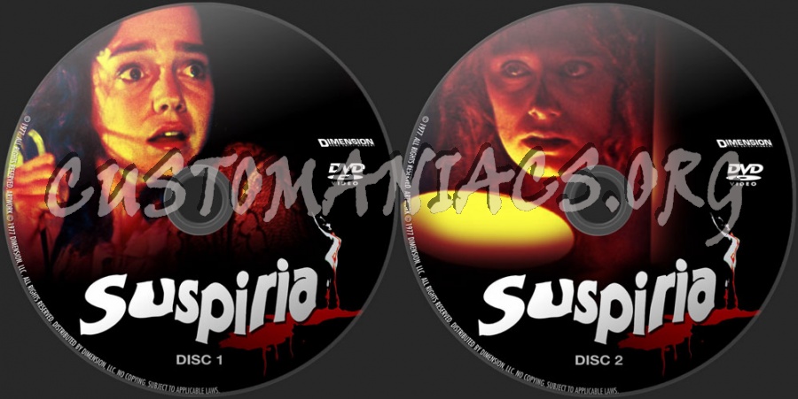 Suspiria dvd label