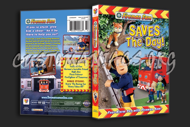 Fireman Sam Saves the Day! dvd cover