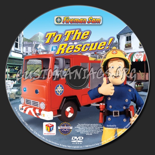 Fireman Sam To the Rescue! dvd label