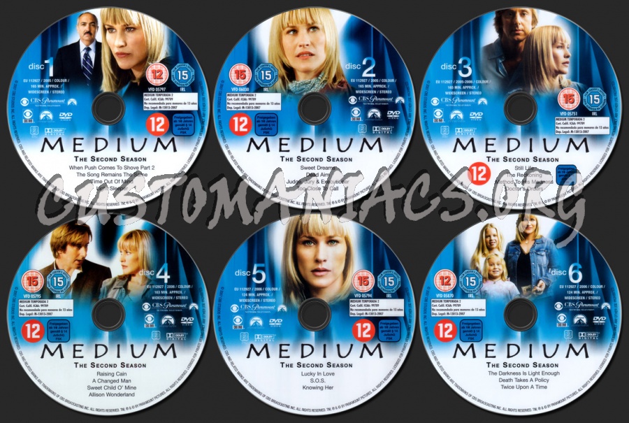 Medium Season 2 dvd label