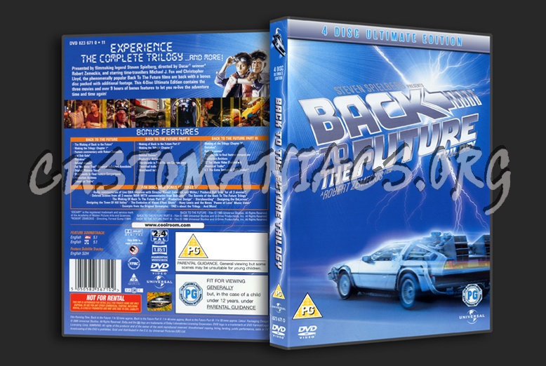 Back To The Future Trilogy (4 Disc) dvd cover